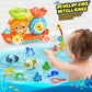 GOODLOGO Bath Toys for Kids 1-3, Fishing Games, Wind-up Turtle, Small Size, Colorful Bathtub Pool Toys, Perfect Gift for Babies and Toddlers