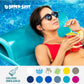 TRC Recreation Sunsation 1.75  Thick Vinyl Coated Foam Swimming Pool Float Mat mature-themed Lounger with Built-In Roll Pillow  Tropical Teal