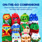 Cats Vs Pickles 4 Pack Christmas Bean Mystery Bags - 4 Inch Bean Filled Plushies - Stocking Stuffers - Blind Bags For Girls And