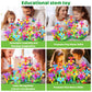 102Pcs Flower Garden Building Toys For Girls 3 4 5 6 7 Year Old, Upgrade Diy Building Stacking Toys, Stem Preschool Educational Toddler Toys Brain Development Kindergarten Kids Toy