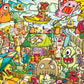 Cross & Glory - Surf 'N' Scream Beach Party - 1000 Piece Jigsaw Puzzle For Adults & Kids 12+ | Whimsical Monsters | Vibrant Beach Scene | Satin Finish | Challenging & Colorful Fun
