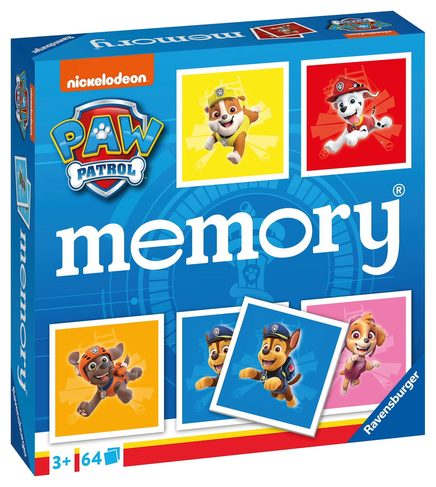 Ravensburger Paw Patrol Memory Game - Matching Picture Snap Pairs For Kids Age 3 Years Up - Educational Todder Toy
