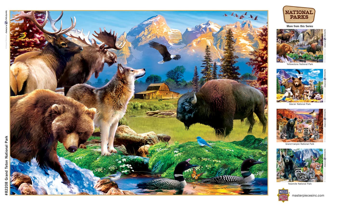 MasterPieces 500 Pieces Jigsaw Puzzle for mature-themeds  Family  Or Youth - Grand Teton National Park - 15x21