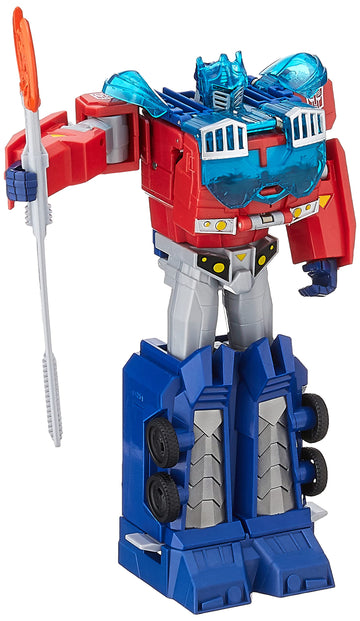 Transformers Bumblebee Cyberverse Adventures Dinobots Unite Toys Ultimate Class Optimus Prime Figure  Energon protective covering  Ages 6 and Up  9-inch