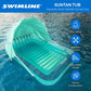 Swimline Original Suntan Tub Mint W/ Adjustable Shade Inflatable Tanning Float Floating Lounge | Personal Tan Pool Hybrid Lounge