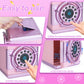 Refasy Electronic Money Bank for Girls, Pink ABS Piggy Bank with Fingerprint Simulation, Ideal for Ages 3-12, Birthday & Xmas Gifts