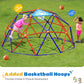Zupapa Climbing Dome With Hammock, Supports Up To 1000Lbs Jungle Gym, 10Ft Dome Climber With Hammock For Kids 3 To 10 Outdoor Play Equipment