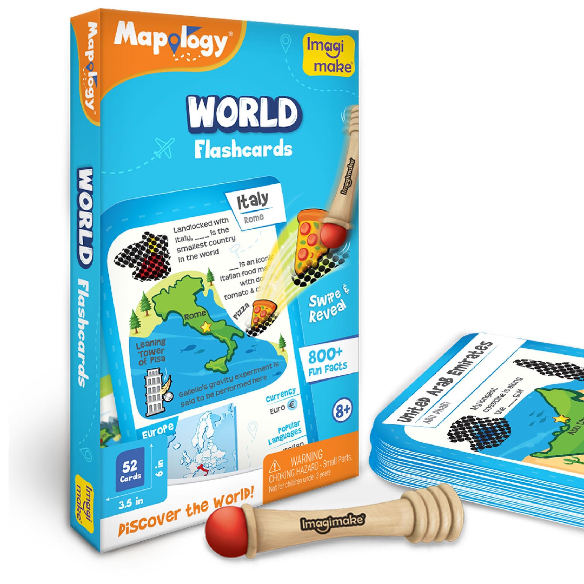 Imagimake Mapology World Flash Cards For Kids 8+ Years