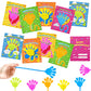 Preschool Valentines Gifts For Kids Class 28 Pack, Valentines Day Slappy Sticky Hands Toys With School Exchange Cards, Valentine