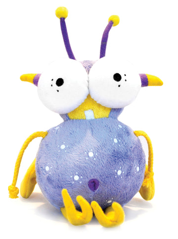 WorryWoo Monsters WorryBug Plush Set of 2 LED Toys - Purple, Model WBP01
