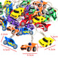 JZK 30 Pcs car keyring set for kids, silicone race car keychains for children birthday party favours, kids party bag fillers, ki