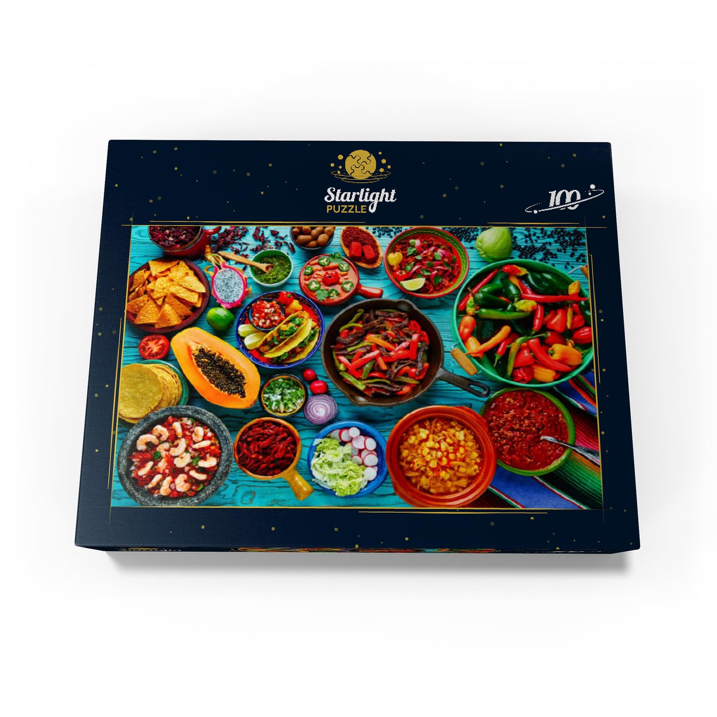 Mypuzzle Mexican Food - Premium 100 Piece Jigsaw Puzzle - Made In Usa