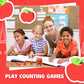60pcs Mini Apple Erasers for Kids Bulk Classroom Welcome Back to School Gifts Classroom Counting Math Manipulatives Teacher Supp