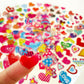 Six Vanka 3D Puffy Stickers For Kids, 8 Different Sheets Including Lovely Heart Sticker For Boys And Girls