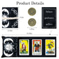 Knana 2Pcs Tarot Card Holder - Linen Tarot Deck Mat With Layout Pattern, Large Tarot Card Storage, Tarot Accessories (Layout Pat
