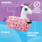 Waddle Hip Hopper Inflatable Hopping Animal Bouncer Unicorn, Ages 2 And Up, Supports Up To 85 Pounds