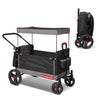 Radio Flyer Collapsible Folding Push And Pull Stroller Kids Wagon With Protective Canopy Cover And Travel Case For Ages 1 And Up, Black