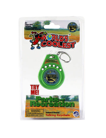 World'S Coolest Parks & Rec Talking Keychain