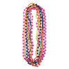 Retro Vibes 80's Party Beads - 30'' (Pack of 10) - Assorted Colors Plastic Hip Throwback Necklaces - Perfect for Theme Parties,
