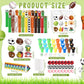 Chrisfall 168 Pcs Sports Party Favors Sports Theme Party Supplies Football Basketball Baseball Soccer Stationery Set Notebook St