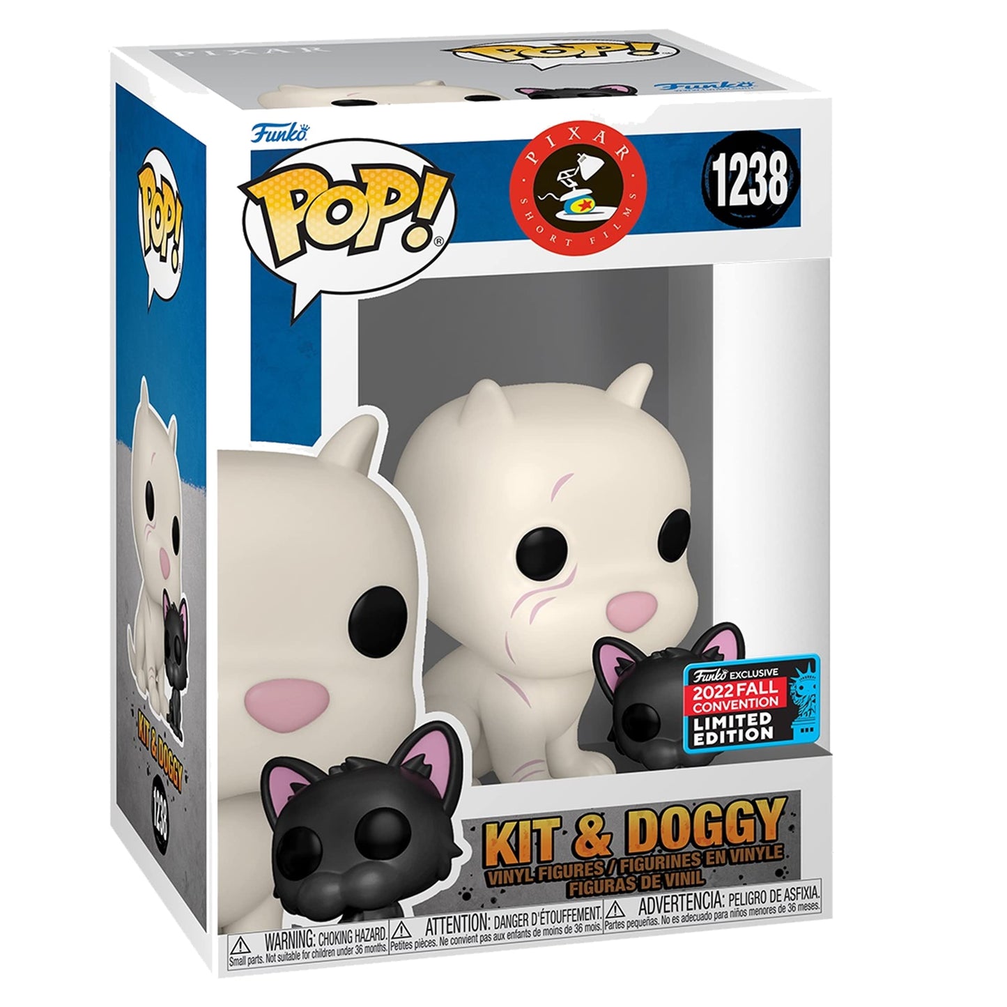 Funko Pixar Kitbull Kit & Doggy Pop! Vinyl Collectible Figure Limited Edition 2022 Fall Convention Exclusive