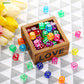 Blulu 100 PCS 6 Sided Games Dice Set, Colored Dice with Black Velvet Pouches for Playing Games, Like Board Games, Dice Games, Ma