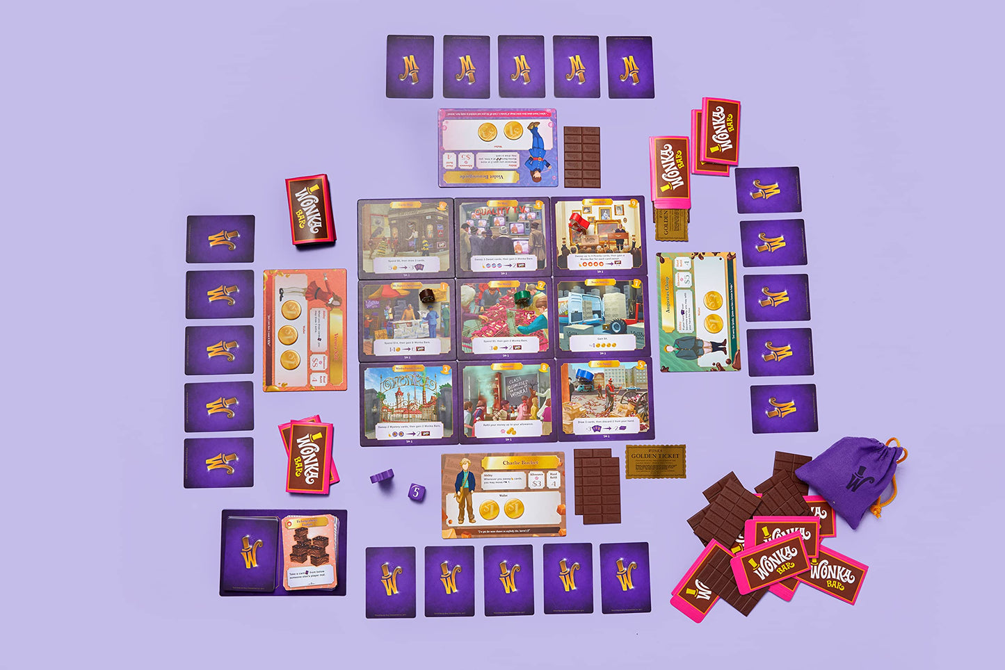 Buffalo Games Willy Wonka's The Golden Ticket Game, 10 Years, Multi Color, Model 259, Paper Material