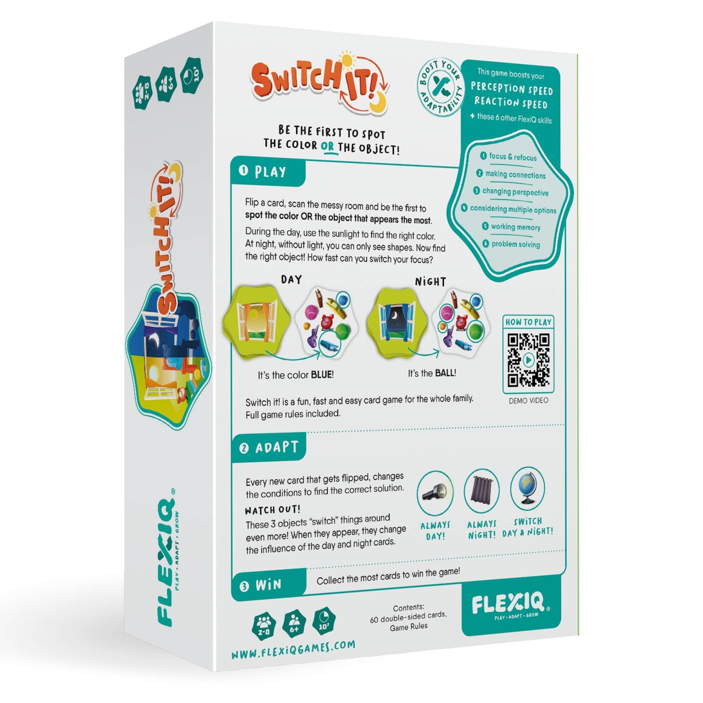 WHAT DO YOU MEME? Switch It Card Game - Reaction Speed Teasers for Kids 6+, Compact Size, Cardstock, Model SW4063