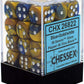 Chessex Gemini 12mm d6 Blue-Gold w/White Dice Block 36 Dice