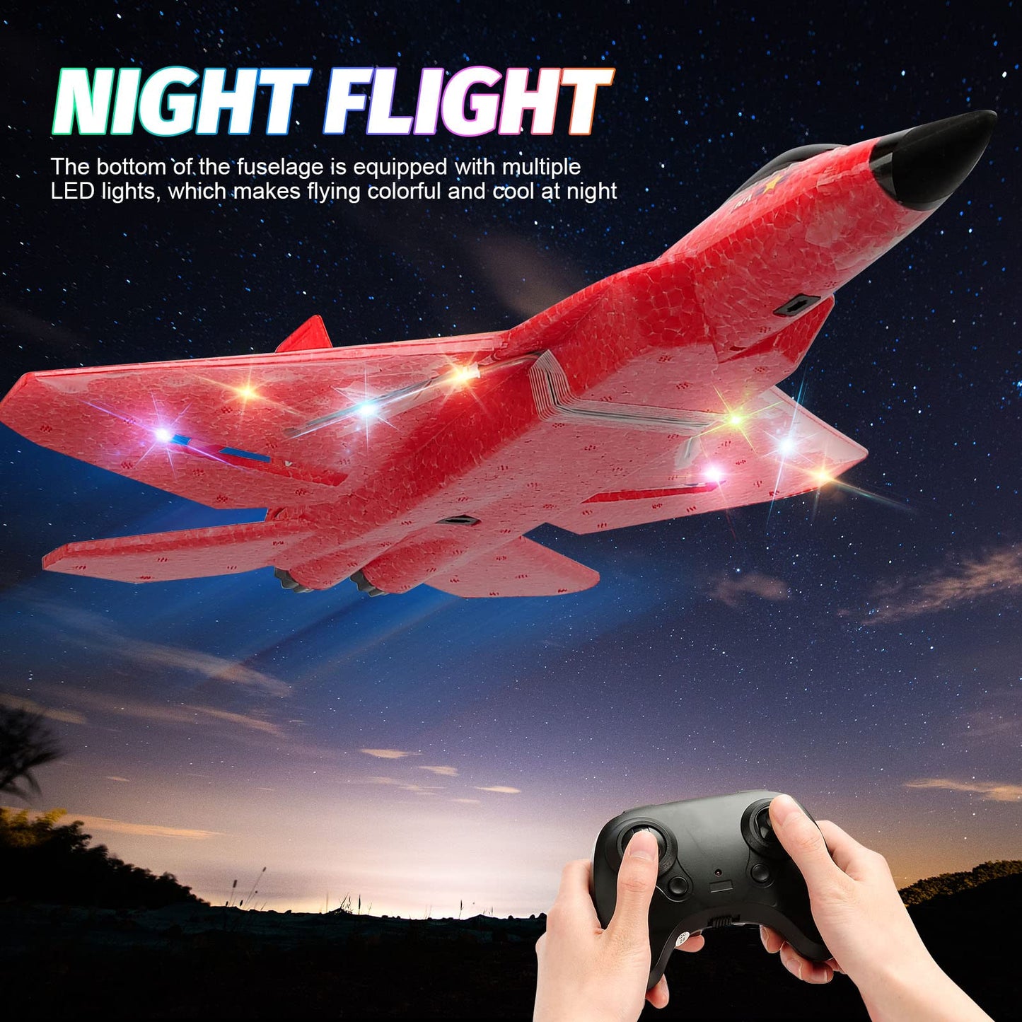 Rc Plane, F22 Rc Airplane Fighter Ready To Fly, 2.4Ghz 2 Channel Remote Control Plane, Rc Airplanes Toy For Boys Girls Kids Begi