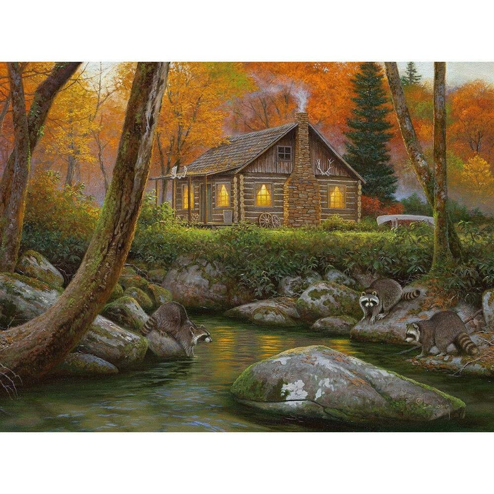 Reflective Art Weekend Retreat 550-Piece Jigsaw Puzzle Set
