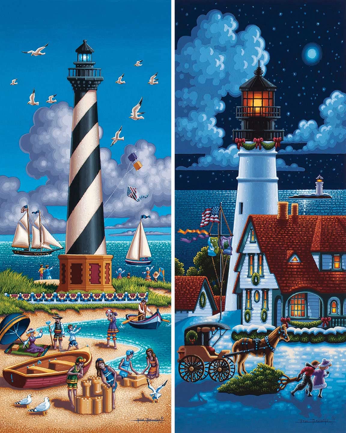 Dowdle Jigsaw Puzzle - Lighthouses North - 500 Piece