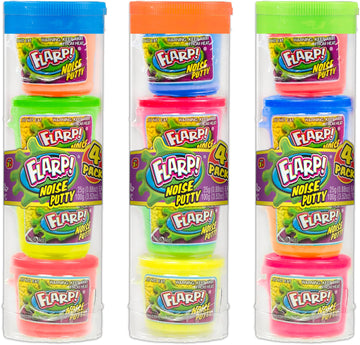 Ja-Ru Mini Noise Putty W/Plastic Containers (3 Pack, 12 Putty Toys) Slime Party Favors Silly Noise Putty For Kids, Boys & Girls. Stress Relief Sensory Fidget Toys. Bulk Goodie Bag Stuffers. 336-3P