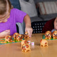 Blue Orange Tongues Out! Educational Puppy Fidget Game - 2-4 Players, Ages 4+, Orange, Plastic, Model 09046