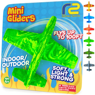 Foam Airplanes - Easter Basket Stuffers For Kids All Ages 4 5 6 7 8 9 10 11 - Best Toy Gift Boy Stocking Stuffer Gifts Party Favors - Easter Basket Gifts For Kids - Foam Air Plane Gift Idea For Kids
