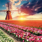 Educa - Tulips Landscape - 1500 Piece Jigsaw Puzzle - Puzzle Glue Included - Completed Image Measures 33.5' X 23.5' - Ages 14+ (18465)