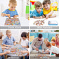 Lelemon 100 Piece Kids Puzzle, Communications, Educational Jigsaw Puzzle For Ages 4-8, Metal Storage Box, Portable, 11.2X8.8 Inches, 100 Count