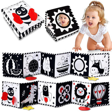 Black And White Baby Toys - High Contrast Baby Toys For Newborn Infant Montessori Sensory Toys 0-3 Months Developmental Toys Tum