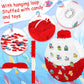 Large Fishing Bobber Piata 19.7 Inch Fishing Birthday Party Decorations Gone Party Supplies with a Blindfold and Bat Confetti St