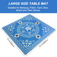 GUSTARIA Mahjong Mat - 31.5"x31.5" Blue Rubber Anti-Slip with 3 Dice & Carrying Bag for Board Games
