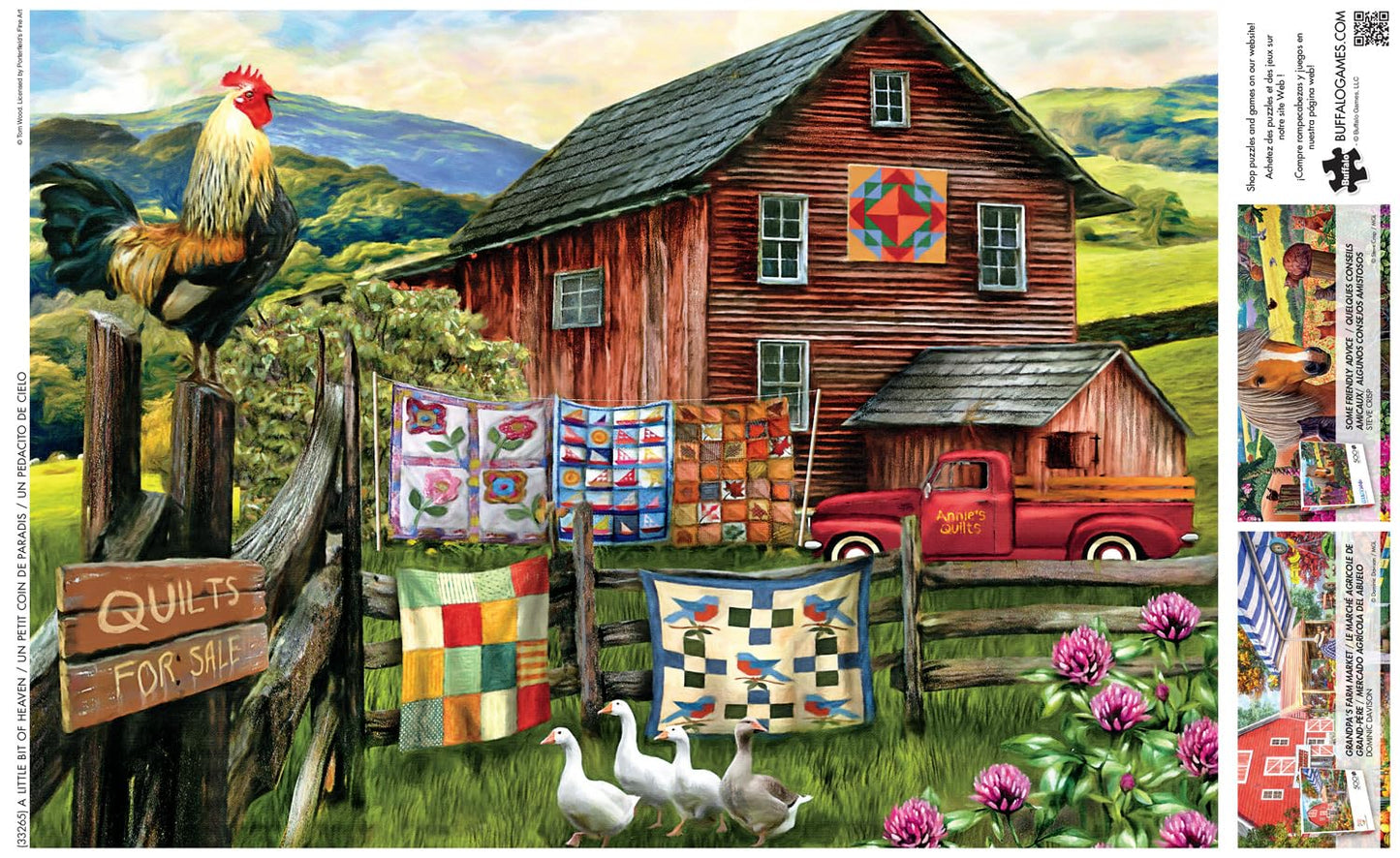 Buffalo Games 500-Piece Jigsaw Puzzle - A Little Bit of Heaven, Large, Multicolor, Model 33265, Perfect for Game Nights