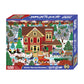 Springbok'S Winter Bed And Breakfast 500 Piece Jigsaw Puzzle By Artist Mark Frost Features A Classic Image Of Winter Travels