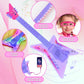 Guitar And Microphone Play Set For Girls,Kids Music Toys,Karaoke Machine With Music&Light,Music Instruments For Toddlers,Educati