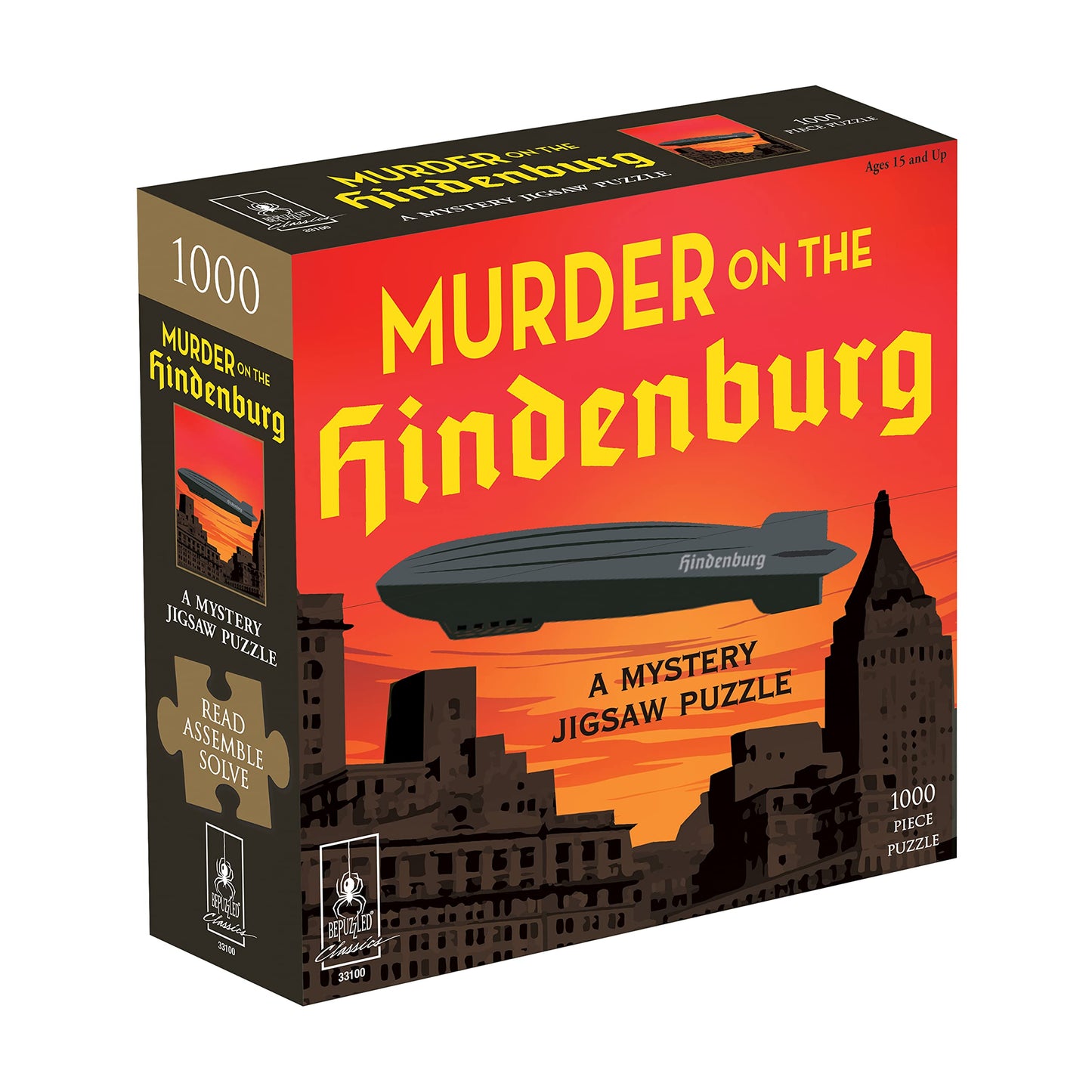 Murder Mystery Party, Classic Mystery Jigsaw Puzzle, Murder On The Hindenburg, 1,000 Piece Jigsaw Puzzle