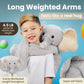 Huggle Healers Weighted Stuffed Animal - 40" Grey Elephant Plush - 4.5lb - Soft Polyester Cuddle Toy for Adults, Teens & Kids