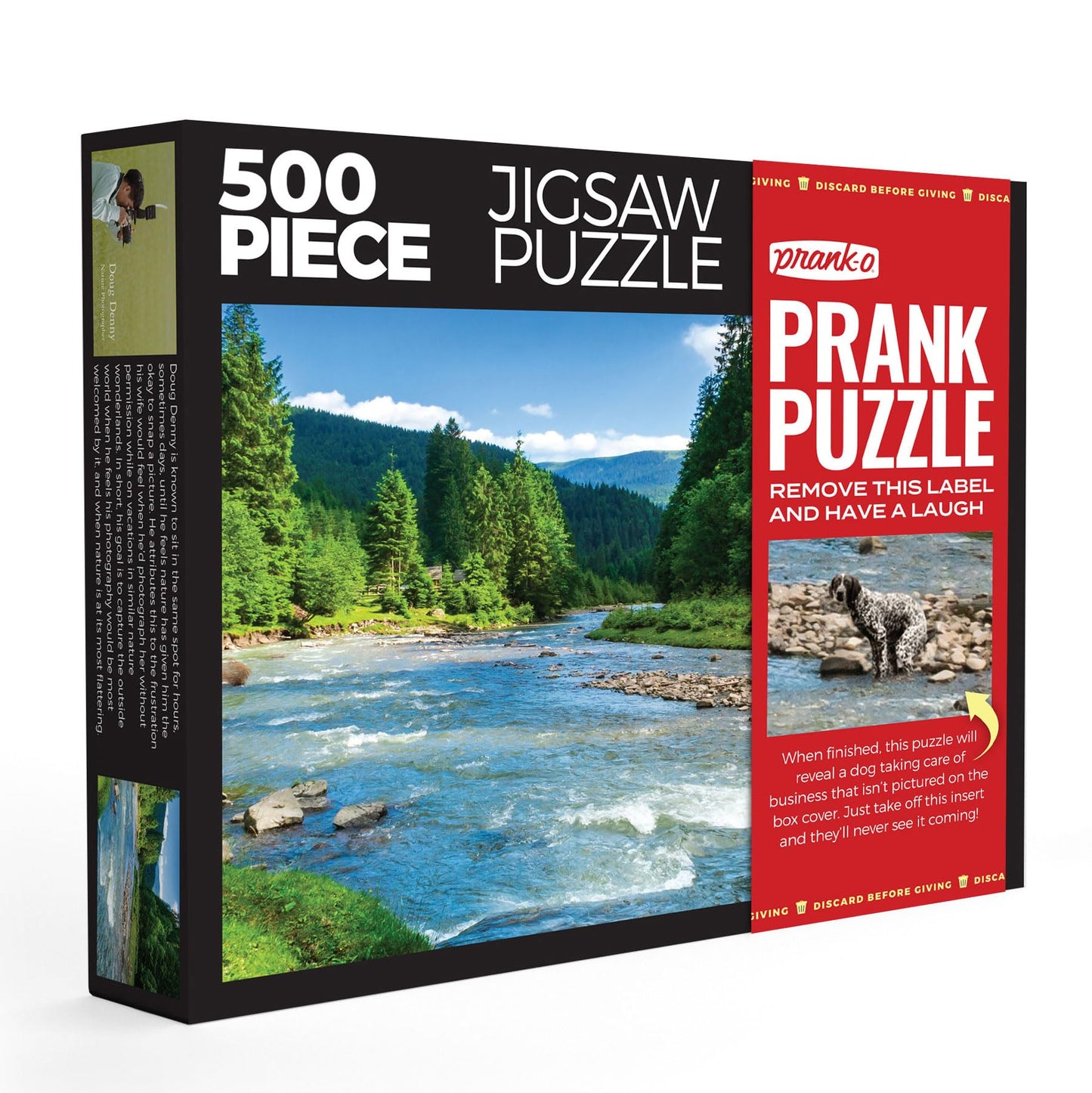 Prank-O 500 Piece Prank Jigsaw Puzzle - When Nature Calls (Flowing Freedom)  Hilarious Pooping Dog Surprise Image  Dog Lovers and Family Fun Hidden Image Surprise