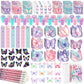 BenLouis 108Pcs Butterfly Party Favors Butterfly Fairy School Stationery Set Bulk for Kids Spring Flower Tea Birthday Birthday G