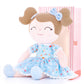 Gloveleya Baby Girl Gift Soft First Baby Doll Plush Doll Floral Blue 16 '
