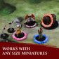 LYNX DND Miniatures Condition Markers - 96 Rings for 24 Status Effects - Ideal for RPG, Dungeons & Dragons, Pathfinder - Medium, Various Colors