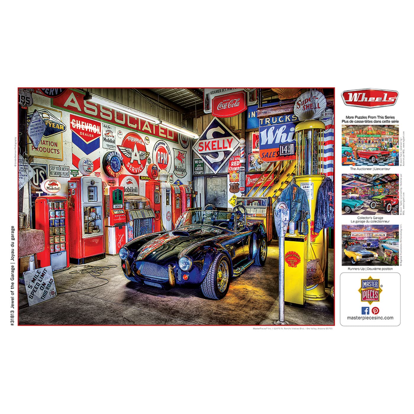 Masterpieces 750 Piece Jigsaw Puzzle For Adults And Family - Jewel Of The Garage - 18'X24'